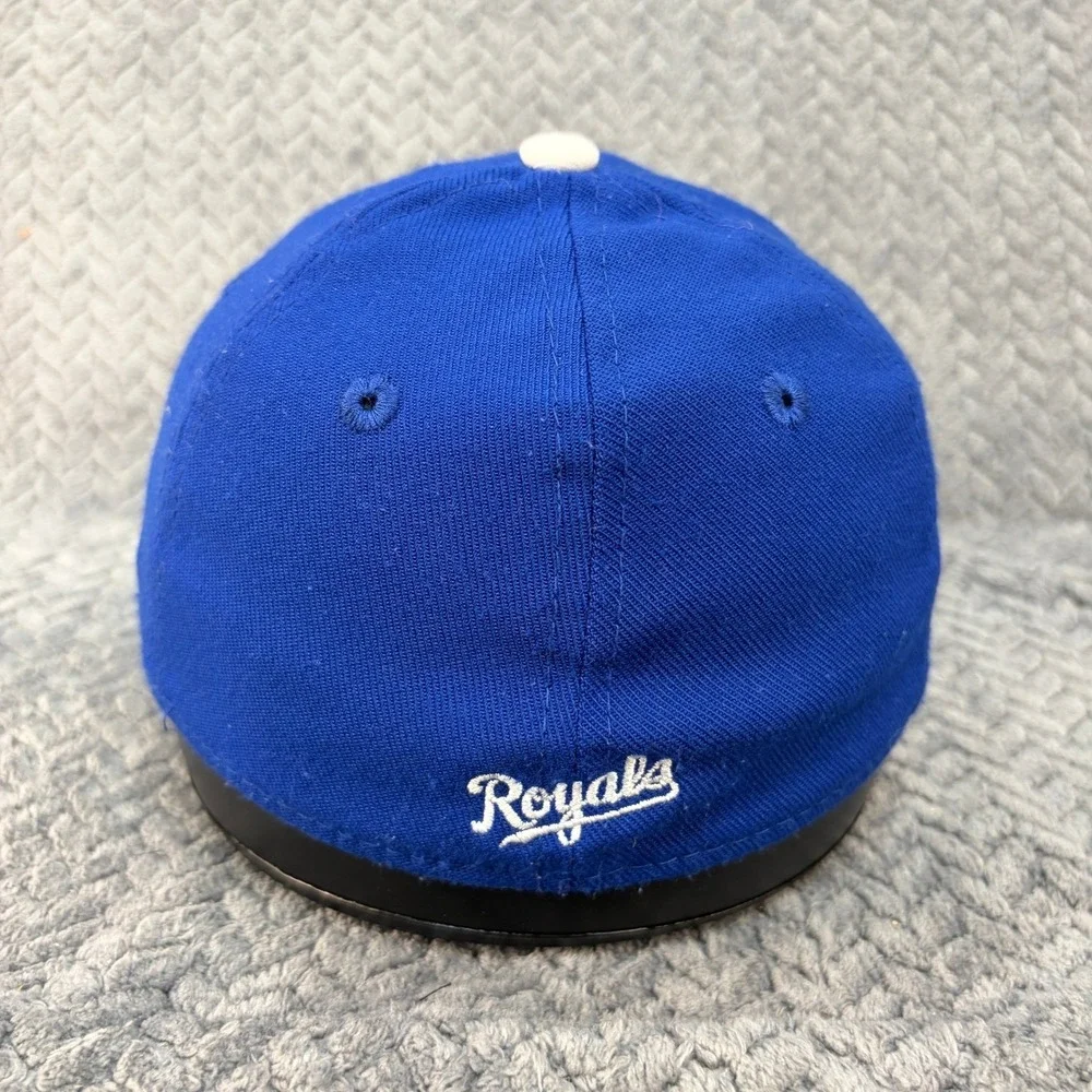 New Era Kansas City Royals MLB 39THIRTY Stretch Fit Hat Blue KC Baseball Cap
